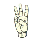 6 in sign language
