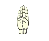 B in sign language