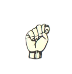 t in sign language