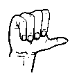A in sign language