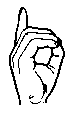 D in sign language