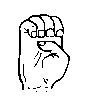 E in sign language