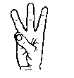 W in sign language