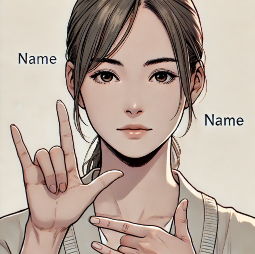 Name in Japanese Sign Language